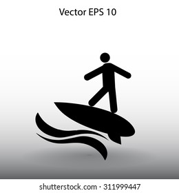Surfer vector illustration