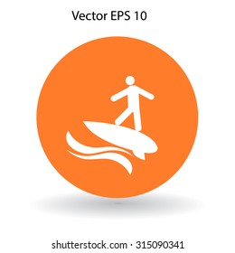 Surfer vector illustration