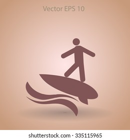 Surfer vector illustration