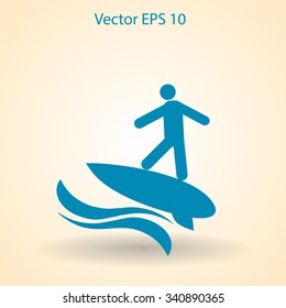 Surfer vector illustration