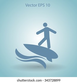 Surfer vector illustration