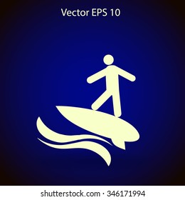 Surfer vector illustration
