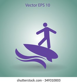 Surfer vector illustration