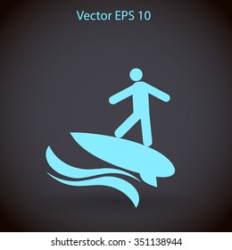 Surfer vector illustration