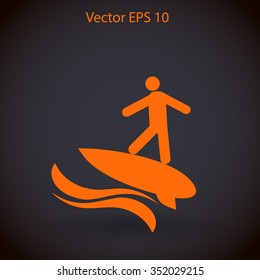 Surfer vector illustration