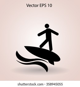 Surfer vector illustration