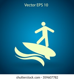 Surfer vector illustration