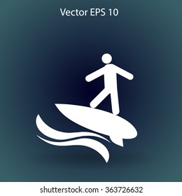 Surfer vector illustration