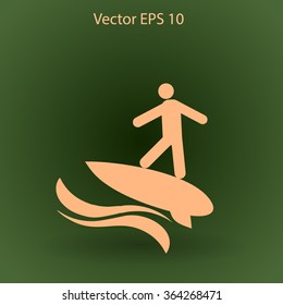 Surfer vector illustration