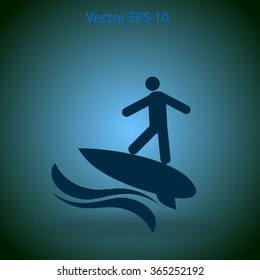 Surfer vector illustration