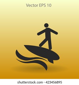 Surfer vector illustration