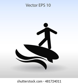 Surfer vector illustration