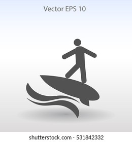 Surfer vector illustration