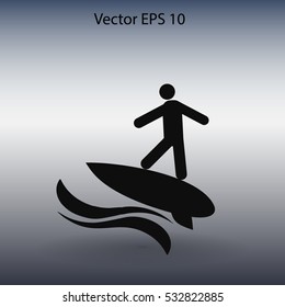 Surfer vector illustration