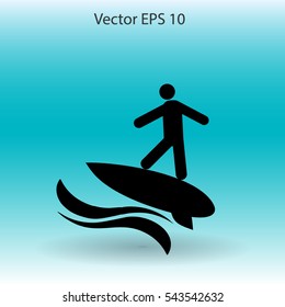 Surfer vector illustration