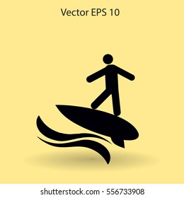 Surfer vector illustration