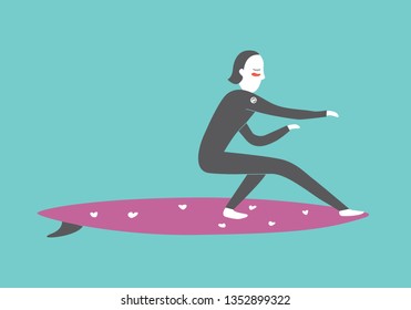 surfer vector image