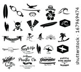 surfer vector set.
