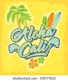 surfer vector set.vintage surf elements.Long beach surf story vector element. surf car retro vector print. palm tree. california
