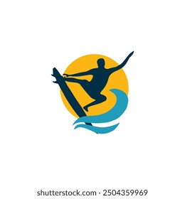 surfers ride fast ocean waves
