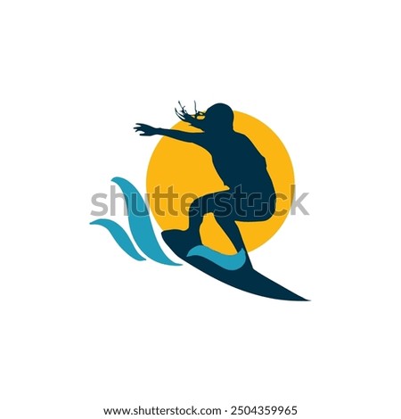 Similar – Image, Stock Photo surfer rides in the Red Sea against the backdrop of high rocky mountains and a blue sky with clouds in Egypt Dahab