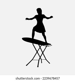 Surfers Silhouette Vector white background illustration graphics  