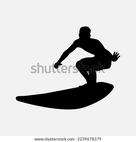 Surfers Silhouette Vector white background illustration graphics  