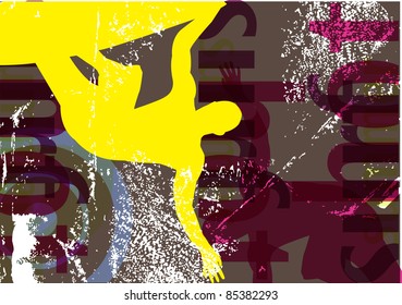 surfing abstract background vector