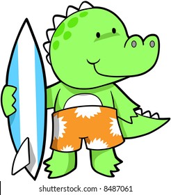 Ilustración de vectores de ligador de surf