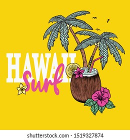 surfing artwork for clothing, surf vector