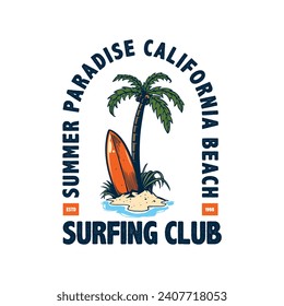 surfing artwork for t-shirt design