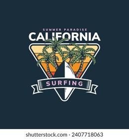 Surfkunst für T-Shirt-Design