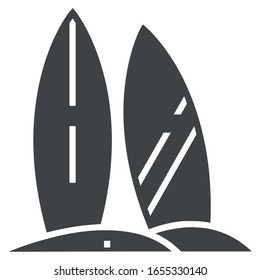 surfing black icon on white background