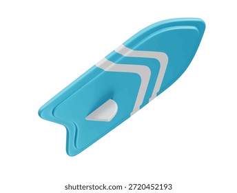 Icono de Tablero de surf Ilustración de render 3d