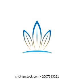 Surfing board icon logo design vector template illustration