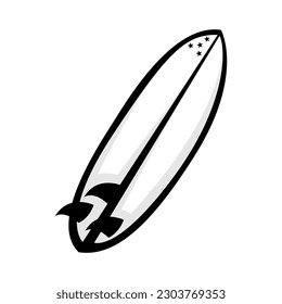 surfing board icon logo design 