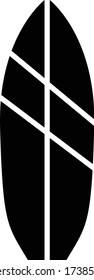 Symbol für das Surfbrett, Vektor-Abbildung