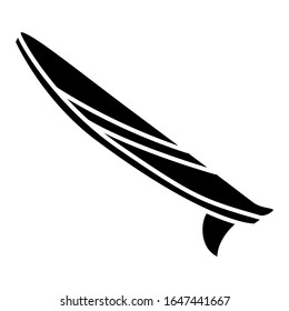 Símbolo y signo vectorial de icono de Surfing Board en diseño moderno