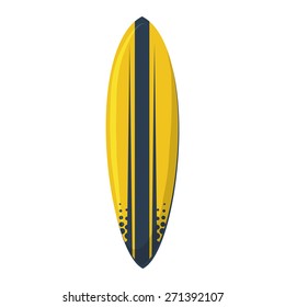 Surfing board. Isolated icon pictogram. Eps 10 vector illustration.