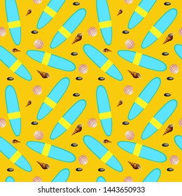 Surfing Board Seamless pattern decor