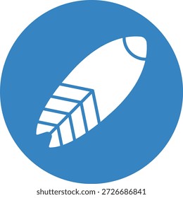 Ilustração de design de ícone de vetor da placa de surfe
