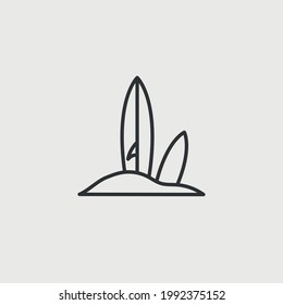 surfing board vector icon safe board wave equipment