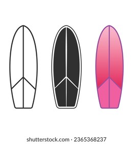 Surfing board Vector, Surf Board Illustrations, Surfboard clip art, Surfing, Surf Board, Surfing Silhouette, Silhouette, outline vector, Summer, Summer Elements, Summer holiday