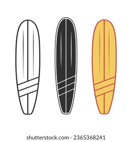 Surfing board Vector, Surf Board Illustrations, Surfboard clip art, Surfing, Surf Board, Surfing Silhouette, Silhouette, outline vector, Summer, Summer Elements, Summer holiday