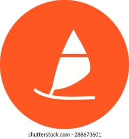 Surfing, board, water icon vector image.Can also be used for summer, recreation and fun. Suitable for use on mobile apps, web apps and print media.