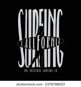 Surfing california t-shirt and apparel design