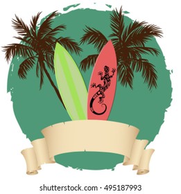 Surfing concept vector/Surfing background