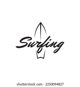 Surfing Corner label vector eps 10 isolated on white background