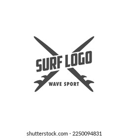Surfing Corner label vector eps 10 isolated on white background