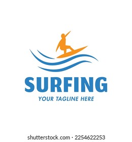 Surfing Corner label vector eps 10 isolated on white background